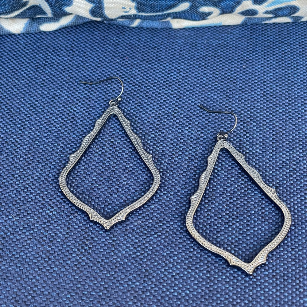 Kendra Scott Sophee Gunmetal drop earrings